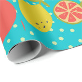 Zitrusmuster Geschenkpapier (Rolleneckpunkt)