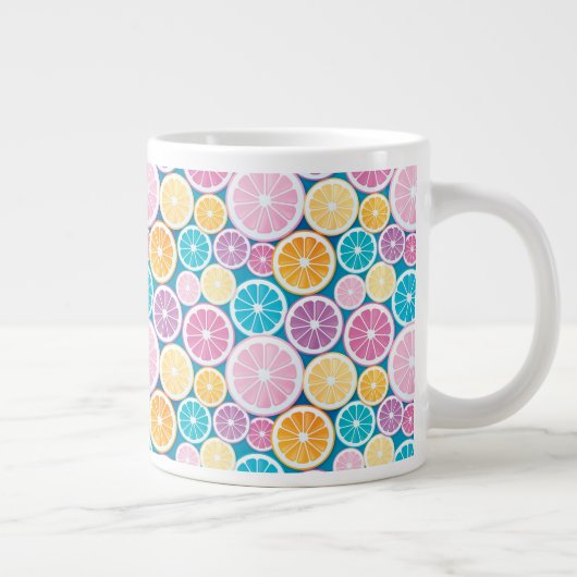 Zitrusmuster Jumbo-Tasse (Rechts)