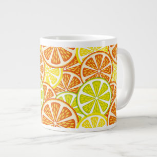 Zitrusmuster Jumbo-Tasse