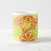 Zitrusmuster Jumbo-Tasse (Vorderseite)