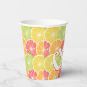 Zitrusmuster Pappbecher (Rechts)