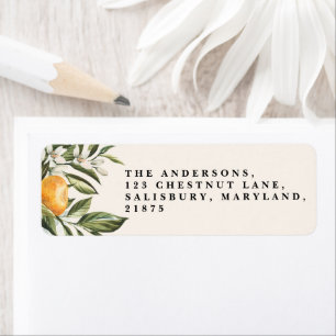 Zitrusorange Blüte botanischer rustikaler Brautchi