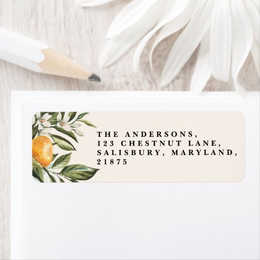 Zitrusorange Blüte botanischer rustikaler Brautchi (Insitu)