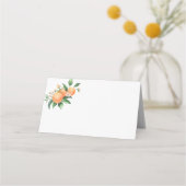 Zitrusorange - Hochzeit Platzkarte (Rückseite)