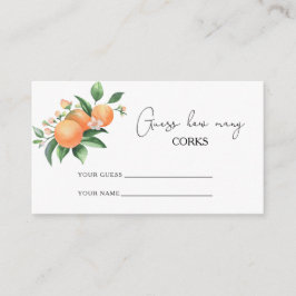 Zitrusorange - Stellen Sie sich vor, wie viele Kor Begleitkarte