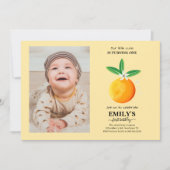 Zitrusorange-Süsse Einladung (Vorderseite)