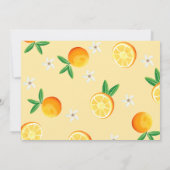 Zitrusorange-Süsse Einladung (Rückseite)