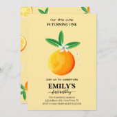 Zitrusorange-Süsse Einladung (Vorne/Hinten)