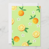 Zitrusorange-Süsse Einladung (Rückseite)