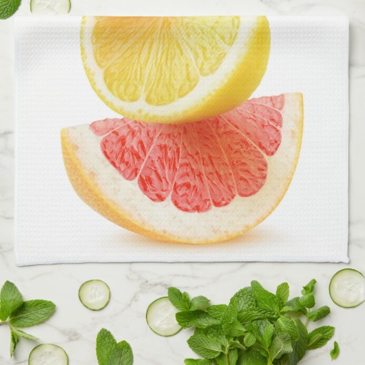 Zitruspyramide Geschirrtuch (Gefaltet)