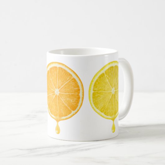 Zitrussaft Kaffeetasse (VorderseiteRechts)