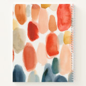 Zitrussaison - Korallen und Blausteine Notizblock (Rückseite)