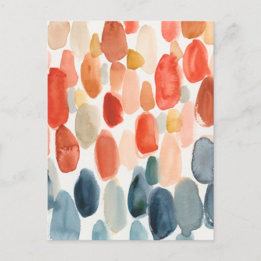 Zitrussaison - Korallen und Blausteine Postkarte (Vorderseite)