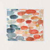 Zitrussaison - Korallen und Blausteine Wandteppich (Vorderseite (Horizontal))