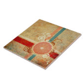 Zitrusscheibe Abstrakt Fliese (Seite)