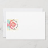 Zitrusscheiben Aquatercolor Einladung (Rückseite)