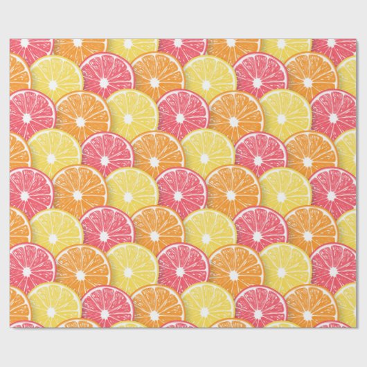 Zitrusscheiben Geschenkpapier (Flach)