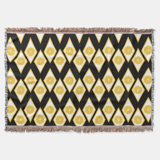 Zitrusscheiben im modernen Diamantmuster Decke (Vorderseite)