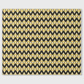 Zitrusscheiben im modernen Diamantmuster Geschenkpapier (Flach)