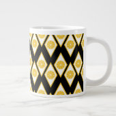 Zitrusscheiben im modernen Diamantmuster Jumbo-Tasse (Rechts)