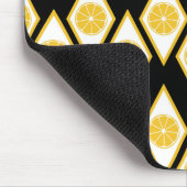 Zitrusscheiben im modernen Diamantmuster Mousepad (Ecke)