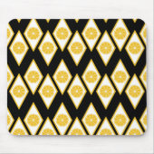 Zitrusscheiben im modernen Diamantmuster Mousepad (Vorne)