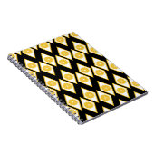 Zitrusscheiben im modernen Diamantmuster Notizblock (Rechte Seite)