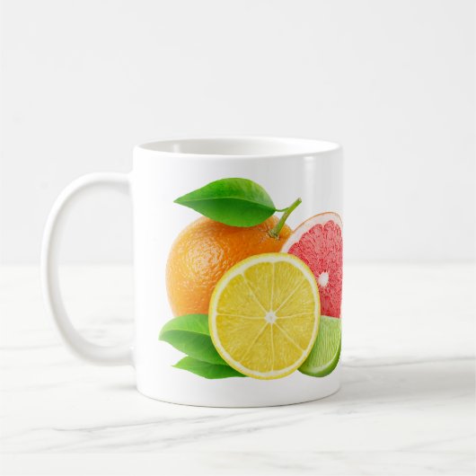 Zitrusscheiben Kaffeetasse (Links)