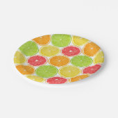 Zitrusscheiben Pappteller (Schrägansicht)