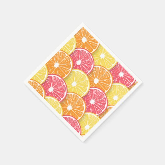 Zitrusscheiben Serviette (Ecke)