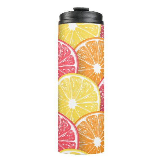 Zitrusscheiben Thermosbecher (Vorderseite)