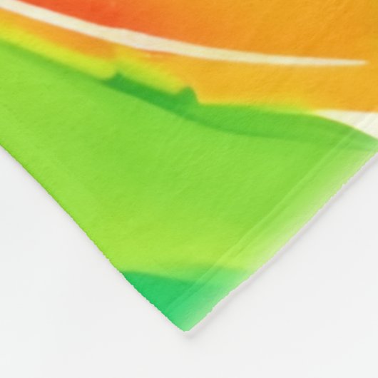 Zitruswirbeln Splash-Design Fleecedecke (Ecke)