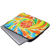 Zitruswirbeln Splash-Design Laptopschutzhülle (Vorne Knopf)