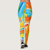 Zitruswirbeln Splash-Design Leggings (Rückseite)