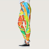 Zitruswirbeln Splash-Design Leggings (Links)