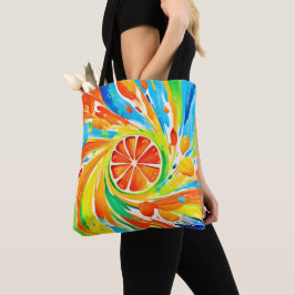 Zitruswirbeln Splash-Design Tasche