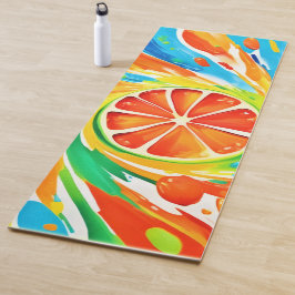 Zitruswirbeln Splash-Design Yogamatte