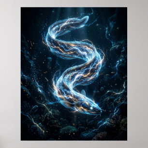Zitteraal Ladetiefen Poster