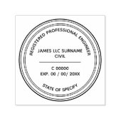 Zivil Engineer Berufliches Siegel Reg. & Ablauf Permastempel (Design)