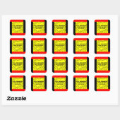 Zivil Engineer Best Contours Quadratischer Aufkleber (Blatt)