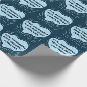 Zivil Engineer Blue Contours Wrapping Paper Geschenkpapier (Ecke)