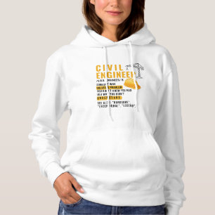 Zivil Engineer Definition Hoodie