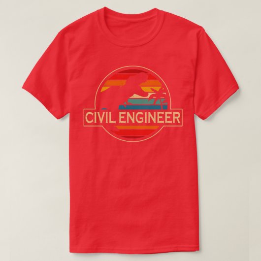 Zivil Engineer Dinosaurier T-Shirt (Design vorne)