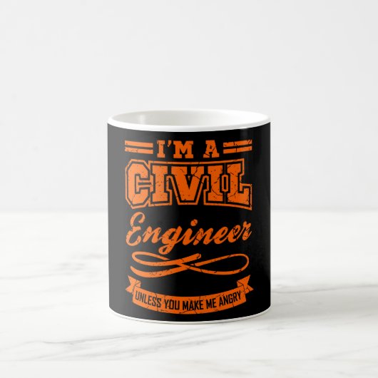 Zivil Engineer Funny Engineering Abschluss Grad Kaffeetasse (Mittel)