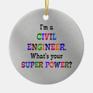 Zivil Engineer Super Power Keramikornament