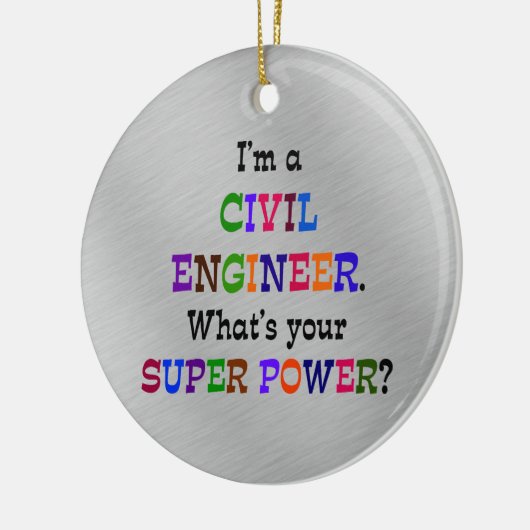 Zivil Engineer Super Power Keramikornament (Links)