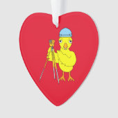 Zivil Engineering Chick Keramik Ornament (Vorderseite)