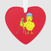 Zivil Engineering Chick Keramik Ornament (Vorderseite)