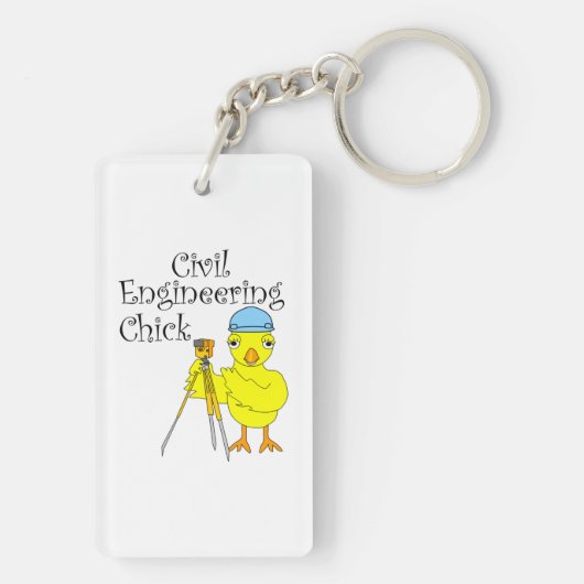 Zivil Engineering Chick Schlüsselanhänger (Rückseite)