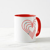 Zivil Engineering Heart Tasse (VorderseiteRechts)